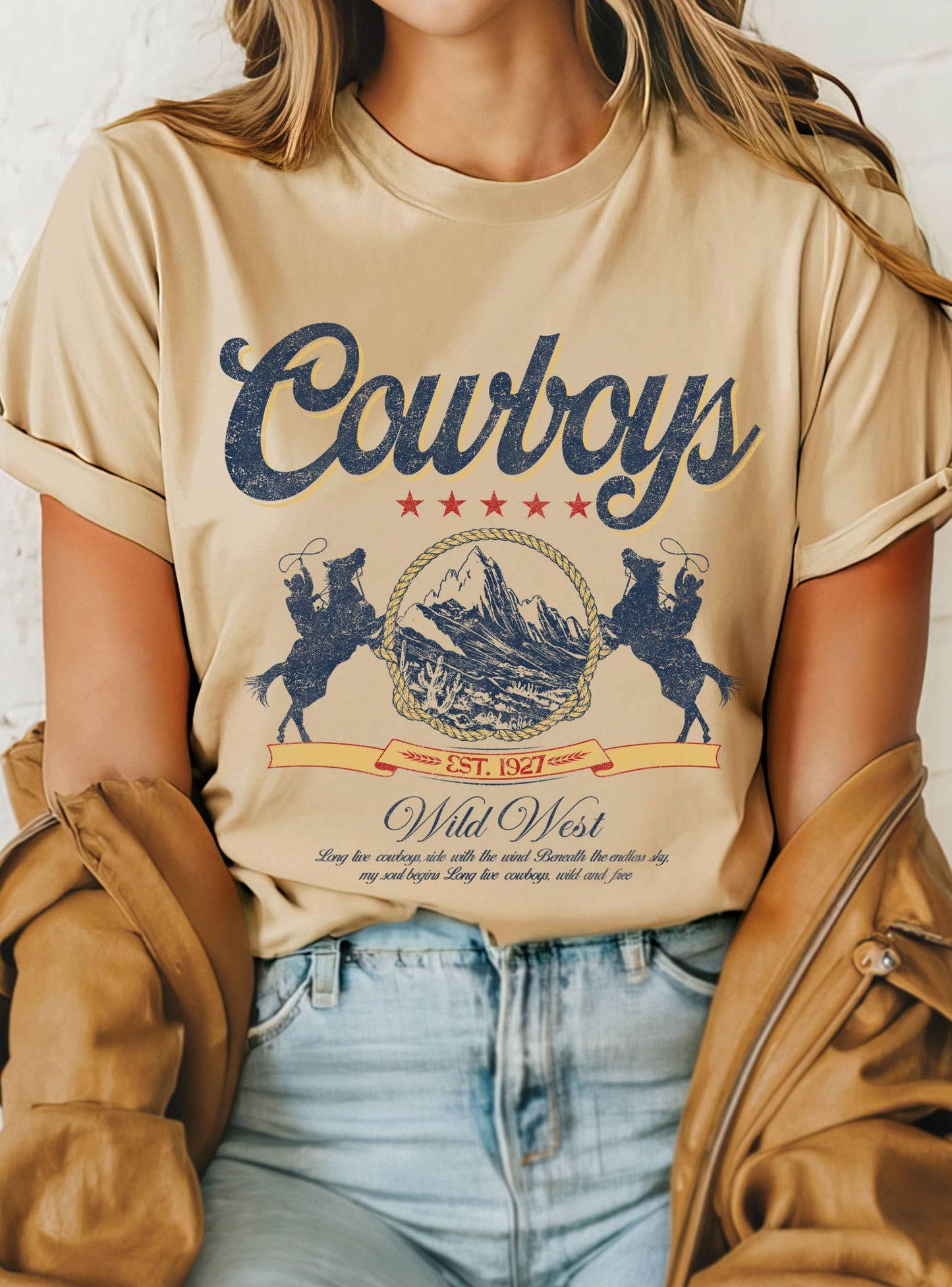 COWBOY WILD WEST GRAPHIC T-SHIRT