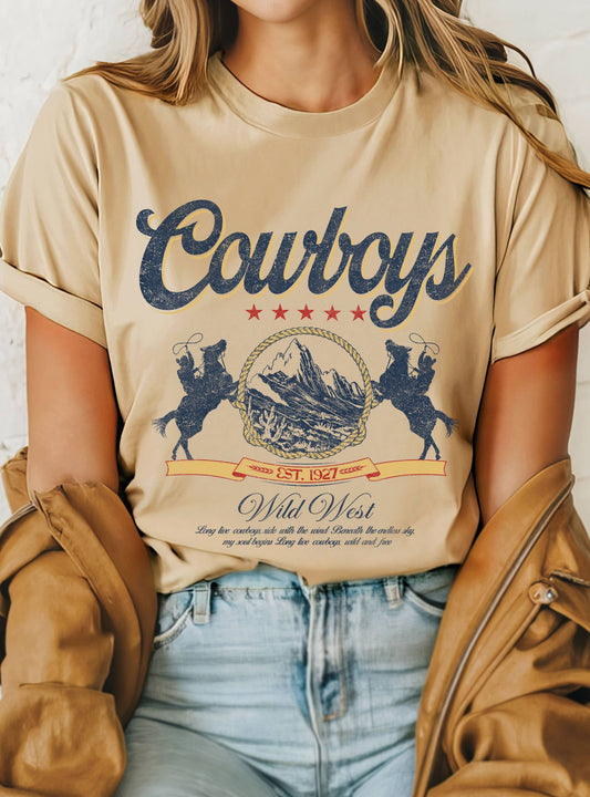 COWBOY WILD WEST GRAPHIC T-SHIRT