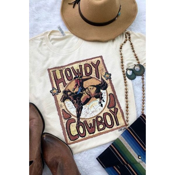 Howdy cow tee