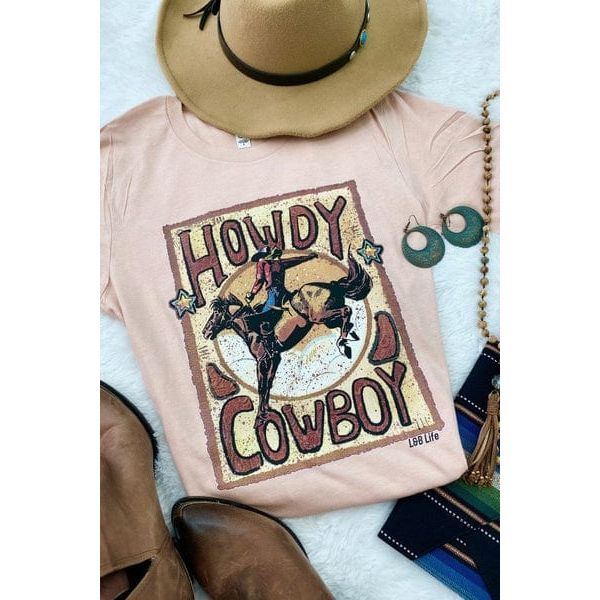 Howdy cow tee