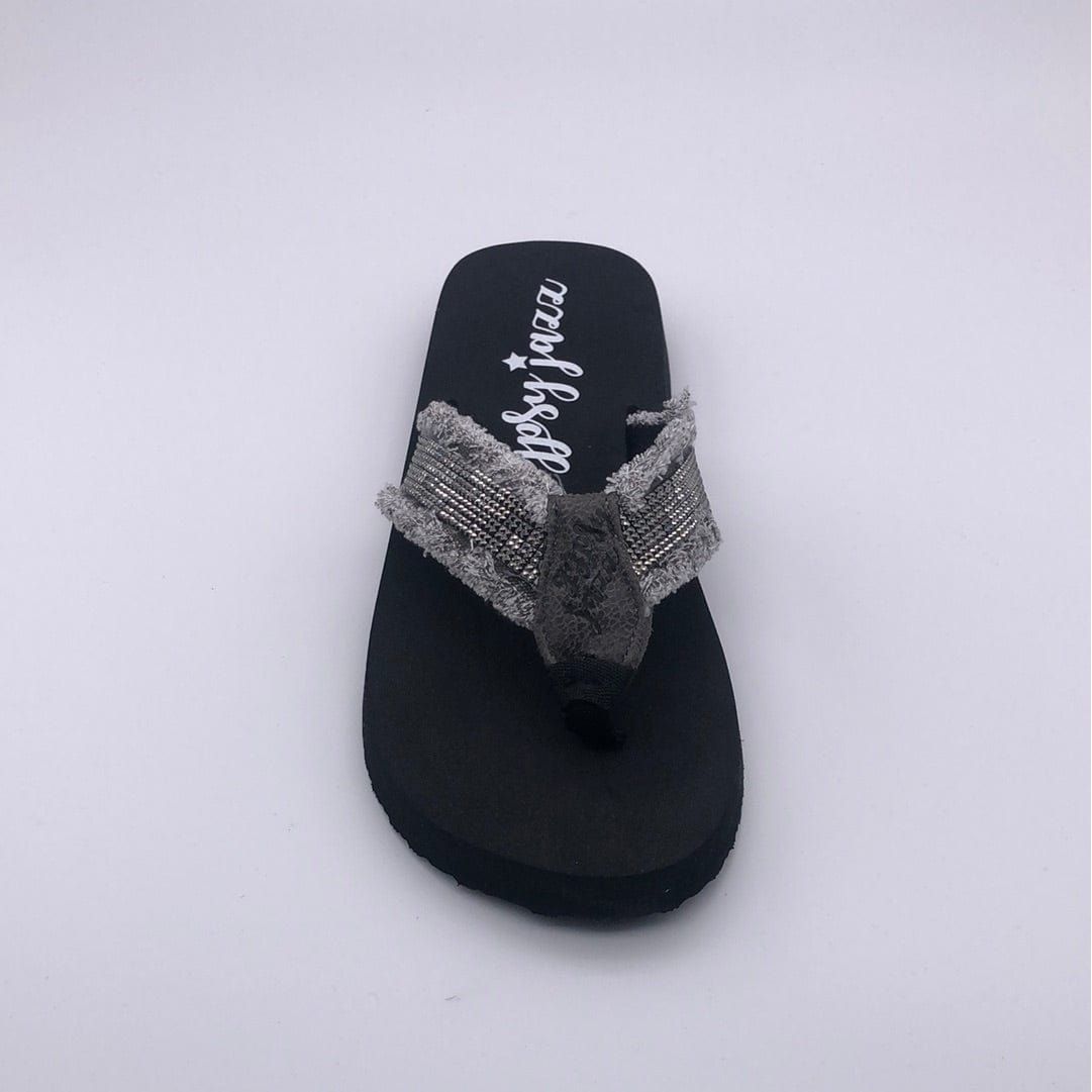 Gypsy jazz cha ching flip flops-grey