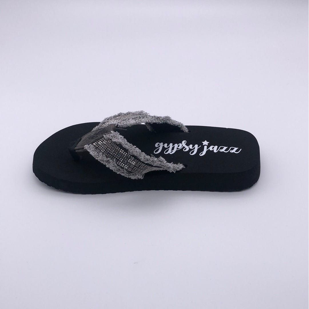 Gypsy jazz cha ching flip flops-grey