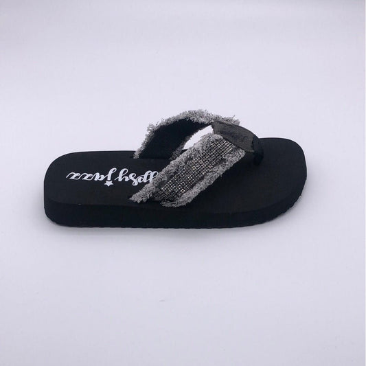 Gypsy jazz cha ching flip flops-grey