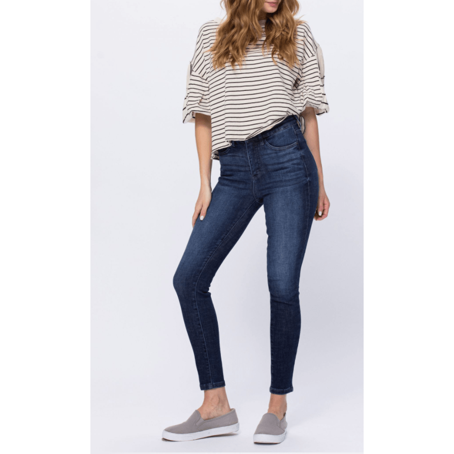 judy blue Super dark clean control top skinny