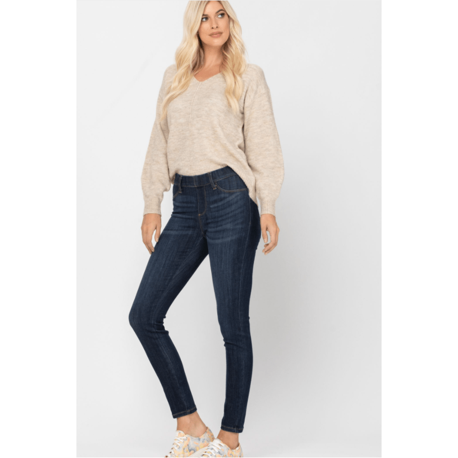 judy blue Mid-rise pull on skinny jegging