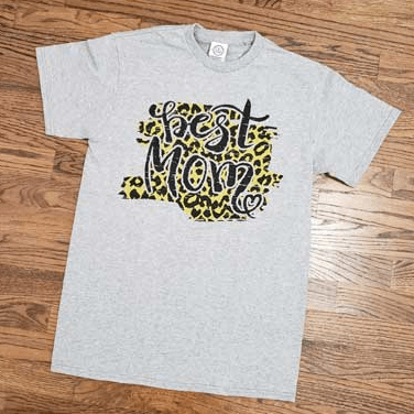 Leopard best mom t-shirt