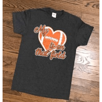 My Heart Is On That Field Football T-shirt