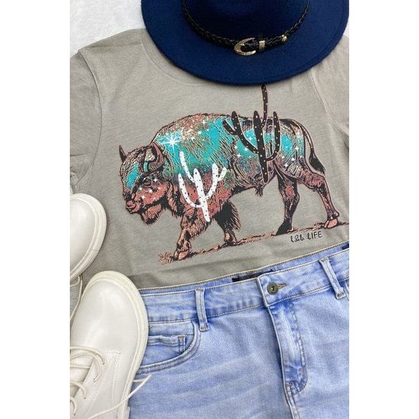 Cactus bison tee