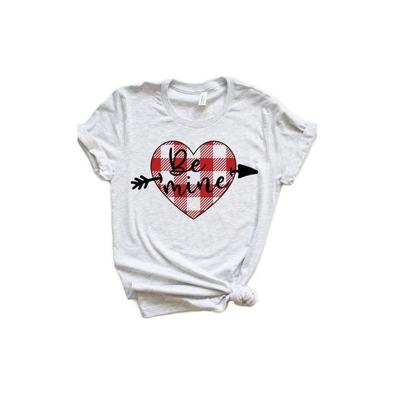 Be Mine Plaid Graphic Tee