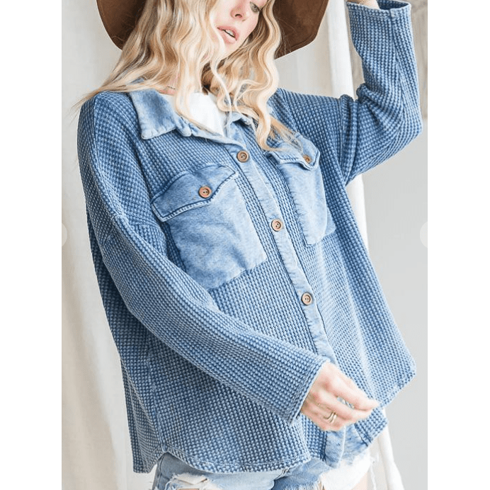 Vintage Waffle Knit Jacket